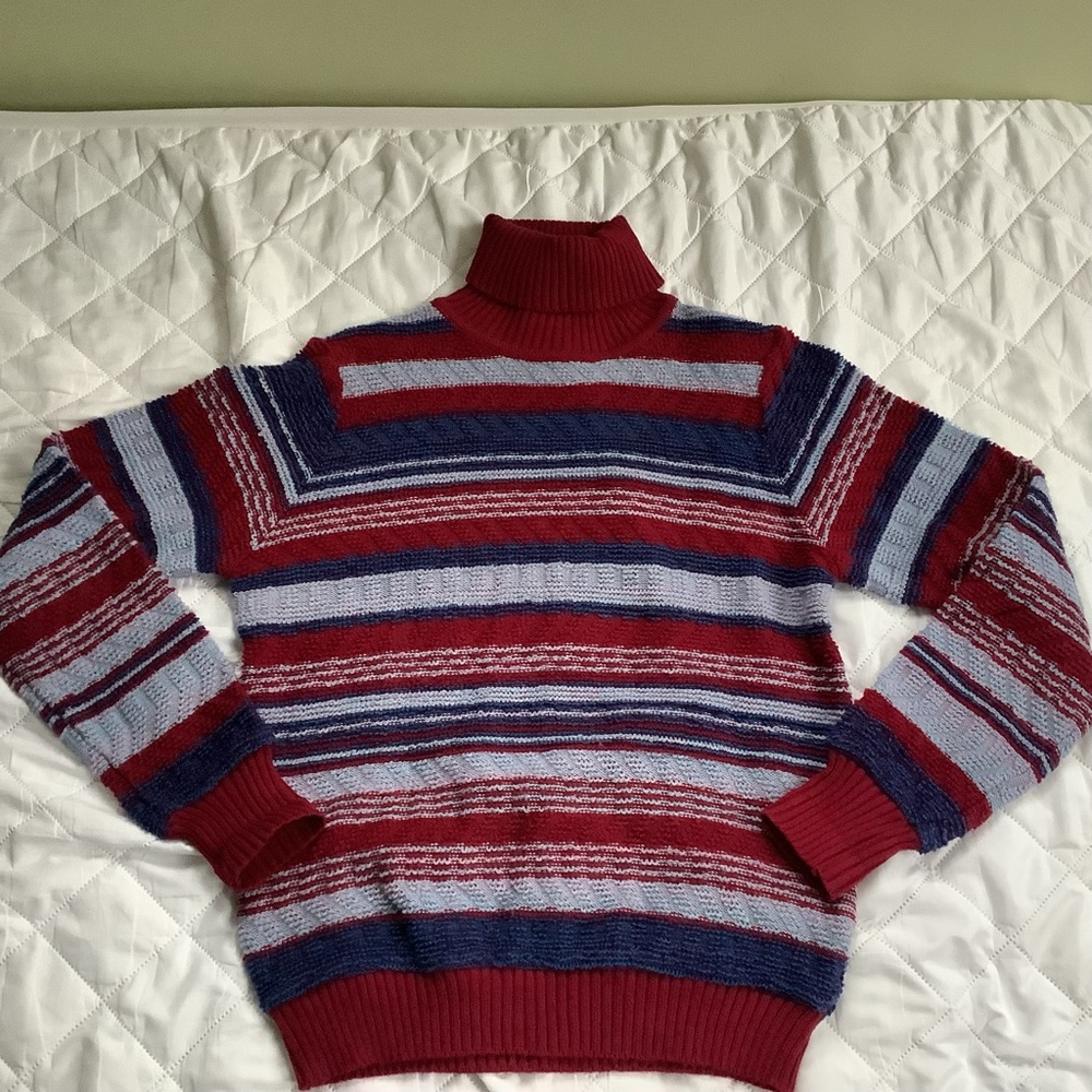 (Bin 2) Persephone jones striped turtleneck sweater, Size L